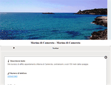 Tablet Screenshot of camerotamarina.it